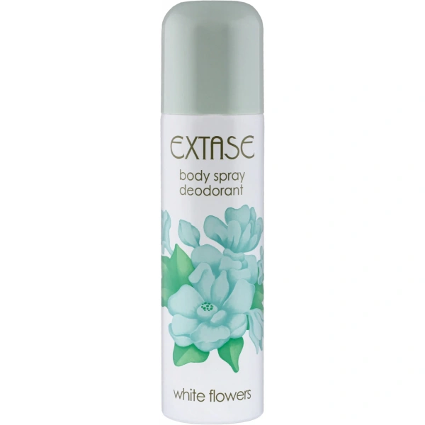 EXTASE Dezodorant body spray WHITE FLOWERS 150 ml