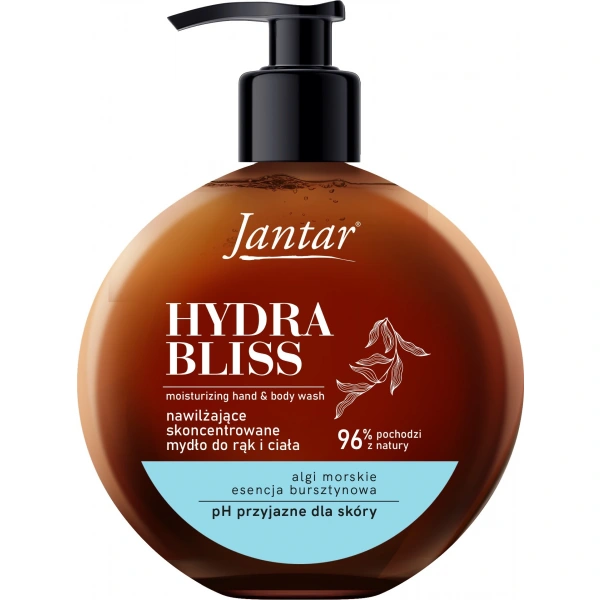 FARMONA Jantar Hydra Bliss Nawilżające mydło do rąk i ciała z esencją bursztynową i algami 400 ml