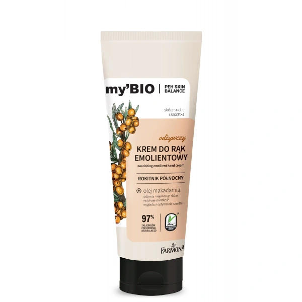 FARMONA my`Bio Odżywczy krem emolientowy do rąk Rokitnik Północny 100 ml