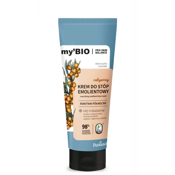 FARMONA my`Bio Odżywczy krem emolientowy do stóp Rokitnik Północny 100 ml