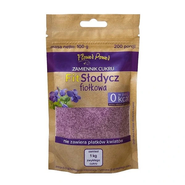Fit słodycz fiołkowa 100 g - flower power