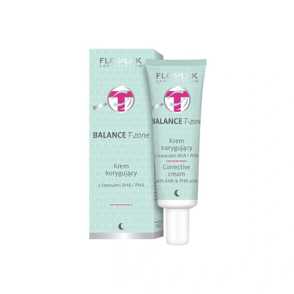 FLOS-LEK BALANCE T-ZONE Krem korygujący z kwasami AHA i PHA 50 ml