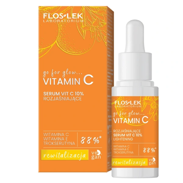 FLOS-LEK Go For Glow Witamin C Serum Vit C 10%rozjaśniające 30 ml