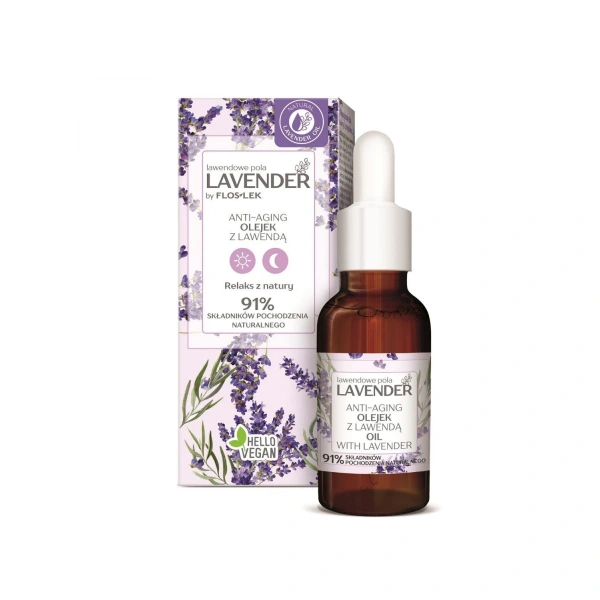 FLOS-LEK LAVENDER lawendowe pola ANTI-AGING Olejek z lawendą 30 ml