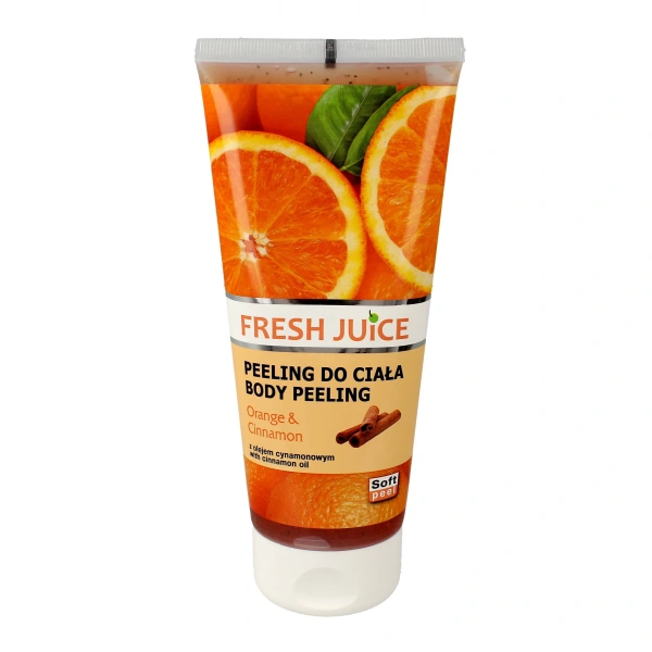 FRESH JUICE Peeling do ciała - Pomarańcza i Cynamon 200 ml