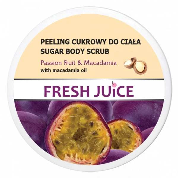FRESH JUICE Peeling do ciała Marakuja i Brązowy cukier 225 ml
