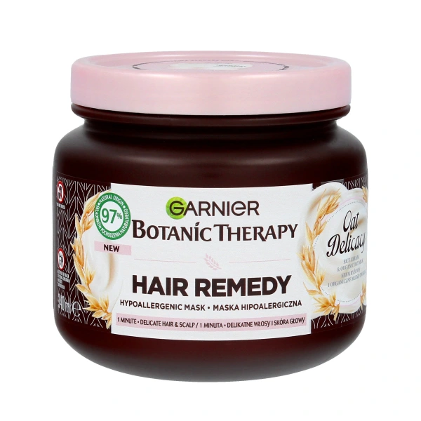 GARNIER Botanic Therapy Hypoalergiczna Maska do włosów delikatnych z mlekiem owsianym i kremem ryżowym 340 ml