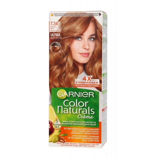 GARNIER Color Naturals Krem koloryzujący nr 7.34 Naturalna Miedź