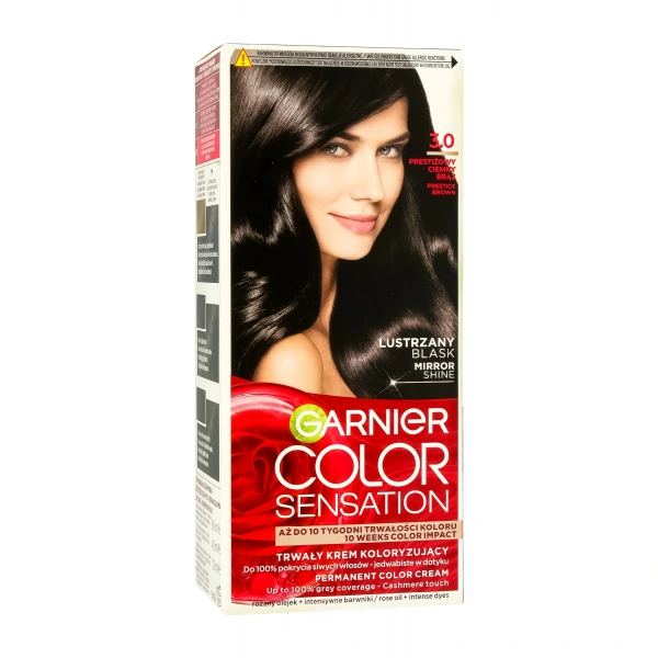 Garnier Color Sensation Krem koloryzujący 3.0 Prestig Brown- Prestiżowy ciemny brąz 1op.