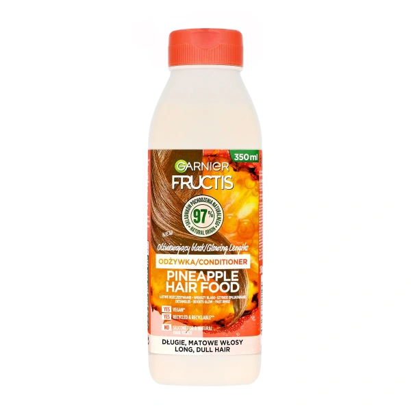 GARNIER Fructis Hair Food Pineapple Odżywka olśniewający blask do włosów długich i matowych 350 ml