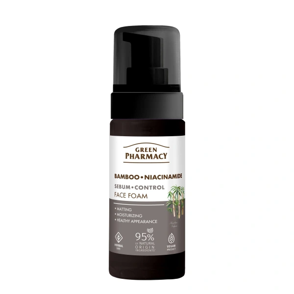 GREEN PHARMACY Bambus + Niacynamid Pianka do mycia twarzy 150 ml