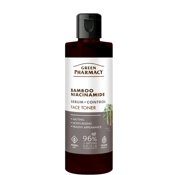 GREEN PHARMACY Bambus + Niacynamid Tonik do twarzy 200 ml