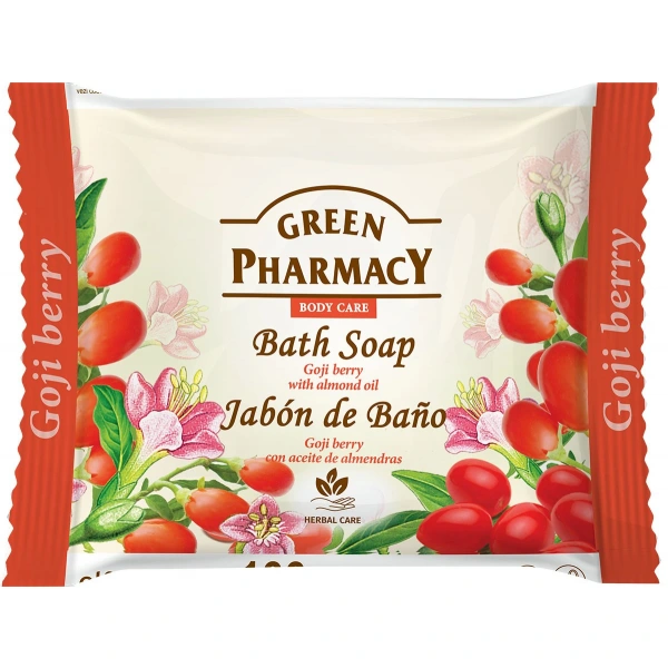 GREEN PHARMACY Mydło do rąk w kostce Goja +Olej migdałowy 100 g
