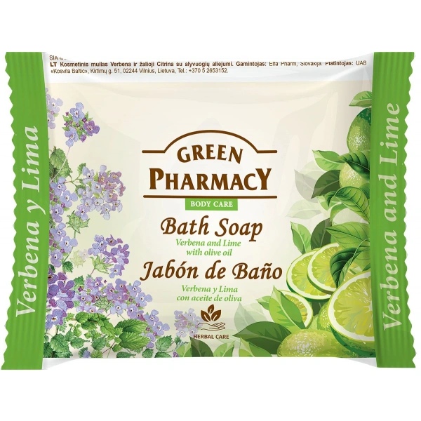 GREEN PHARMACY Mydło do rąk w kostce Werbena + Limonka 100 g