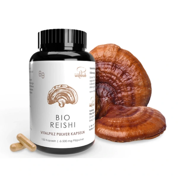 Grzyby reishi bio (500 mg) 100 kapsułek - pilze wohlrab