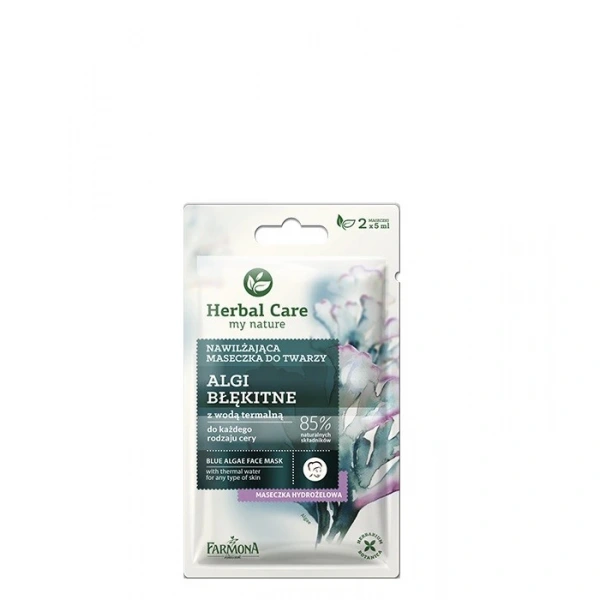 HERBAL CARE Maseczka nawilżająca do twarzy Algi Błękitne 2 x 5 g