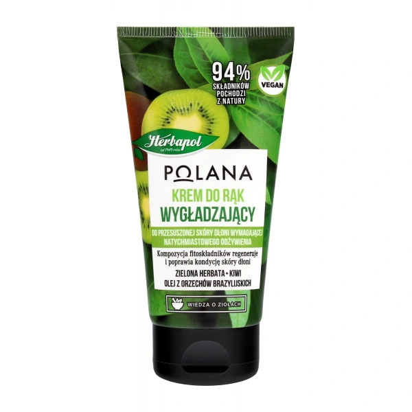 HERBAPOL Polana Wygładzający Krem do rąk - Zielona Herbata & Kiwi & Olej z Orzechów Brazylijskich 50ml