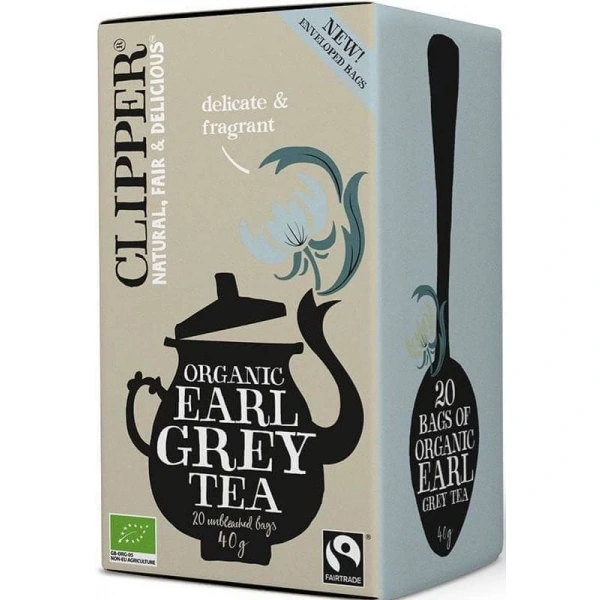Herbata czarna earl grey fair trade bio (20 x 2 g) 40 g - clipper