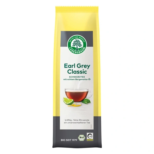 Herbata czarna earl grey liściasta bio 100 g - lebensbaum