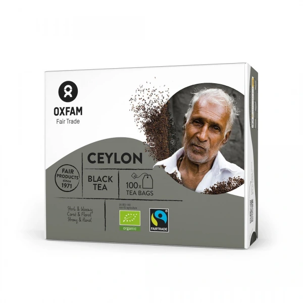 Herbata czarna sri lanka fair trade bio (100 x 1,8 g) 180 g - oxfam