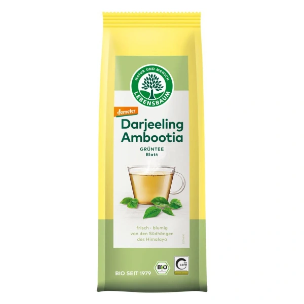 Herbata zielona darjeeling liściasta demeter bio 50 g - lebensbaum