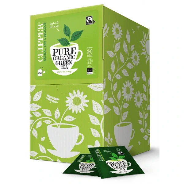 Herbata zielona fair trade bio (250 x 2,0 g) 500 g - clipper