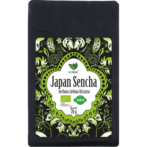 Herbata zielona liściasta sencha japońska bio 70 g - ecoblik