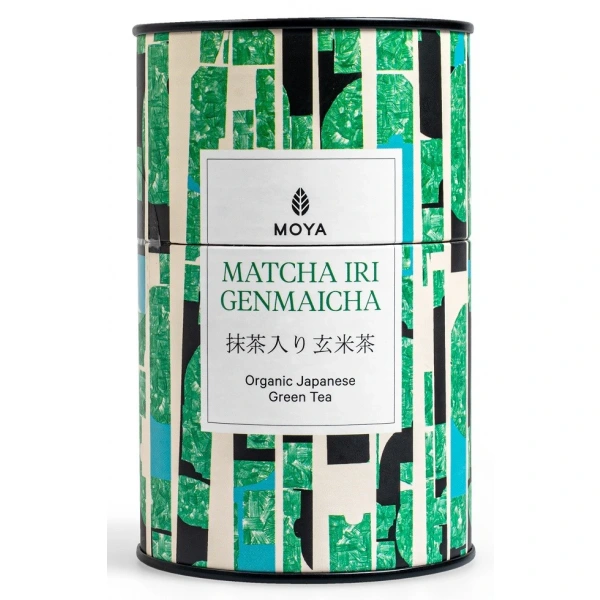 Herbata zielona matcha iri genmaicha japońska bio 60 g - moya matcha