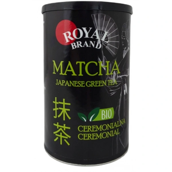 Herbata zielona matcha japońska ceremonialna bio 100 g - royal brand