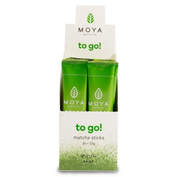 Herbata zielona matcha japońska w saszetkach bio (24 x 1,5 g) 36 g - moya matcha