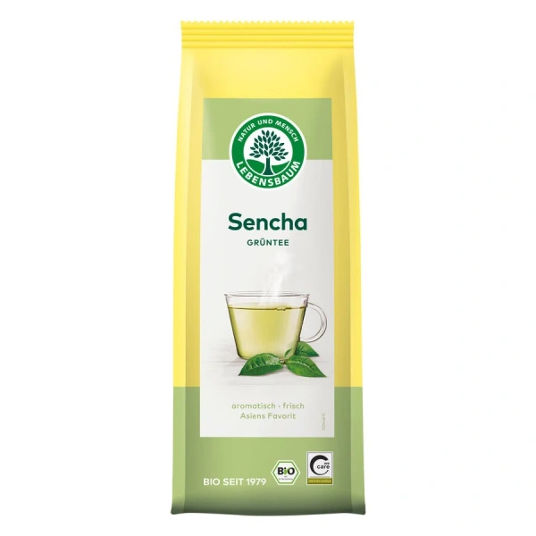 Herbata zielona sencha liściasta bio 75 g - lebensbaum