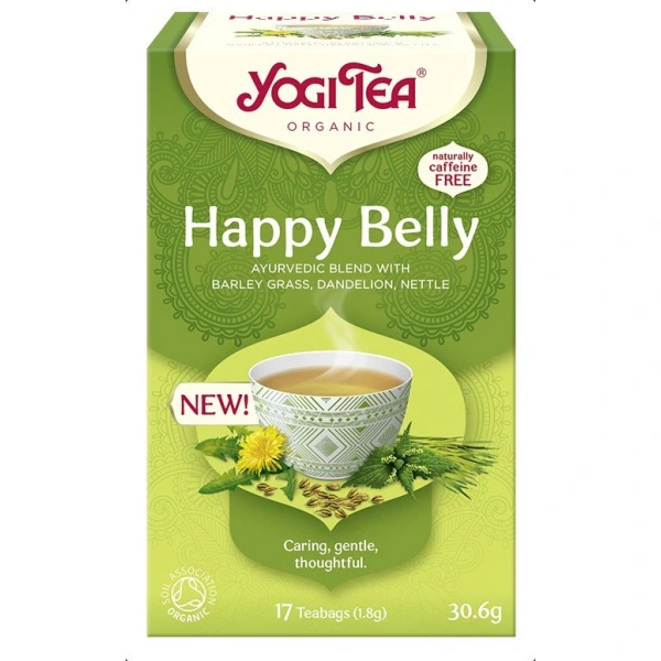 Herbatka lekki brzuch (happy belly) bio (17 x 1,8 g) 30,6 g - yogi tea
