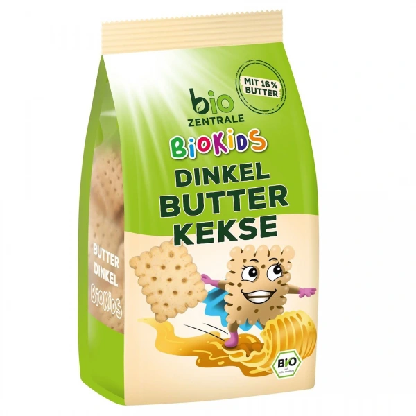Herbatniki maślane orkiszowe dla dzieci bio 125 g - bio zentrale