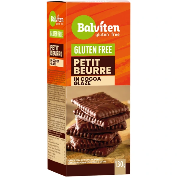 Herbatniki petit beurre w polewie kakaowej bezglutenowe 130 g - balviten