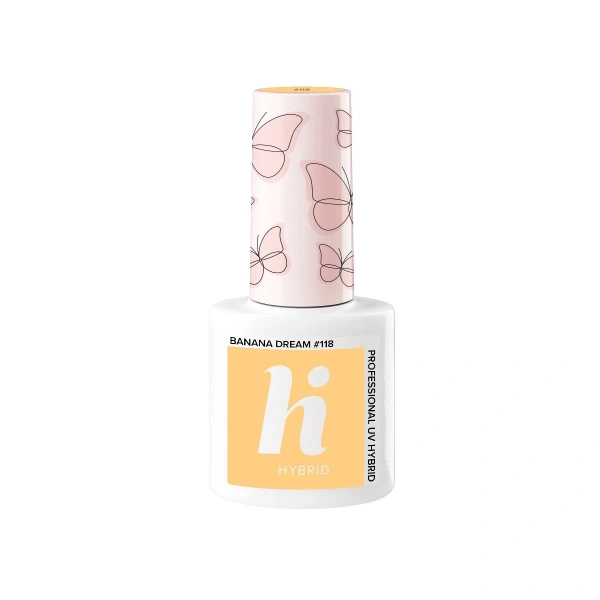 HI HYBRID Lakier hybrydowy Butterfly #118 Banana Dream 5 ml