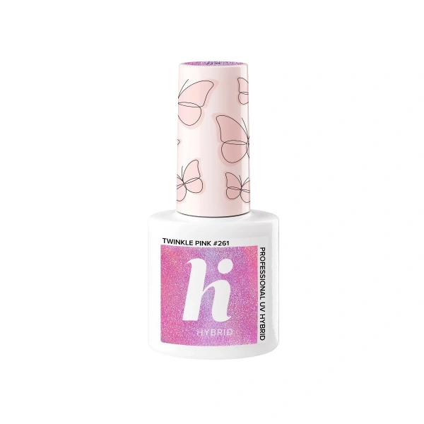 Hi Hybrid Lakier hybrydowy Butterfly #261 Twinkle Pink  5ml