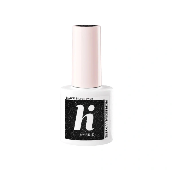 HI HYBRID Lakier hybrydowy Carnival #425 Black Silver 5 ml