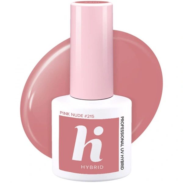 HI HYBRID Lakier hybrydowy Choco & Latte #215 Pink Nude  5ml