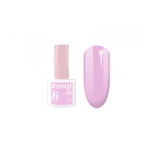 Hi Hybrid Lakier hybrydowy Easy 3w1 #604 Happy Pink 5ml