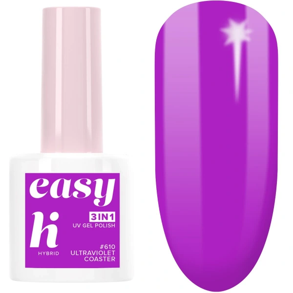 Hi Hybrid Lakier hybrydowy Easy 3w1 Lunapark #610 Ultraviolet Coaster 5ml