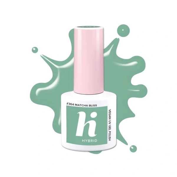 HI HYBRID Lakier hybrydowy HEMA Free Coffeehouse #364 Matcha Bliss 5 ml