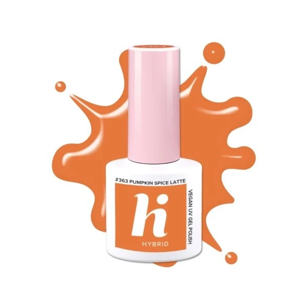 HI HYBRID Lakier hybrydowy HEMA Free Coffehouse #363 Pumpkin Spice Latte 5 ml