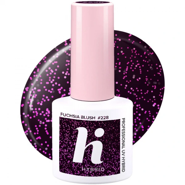 HI HYBRID Lakier hybrydowy Party #228 Fuchsia Blush  5ml