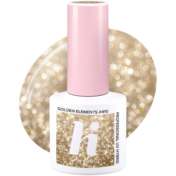 HI HYBRID Lakier hybrydowy Party #410 Golden Elements  5ml