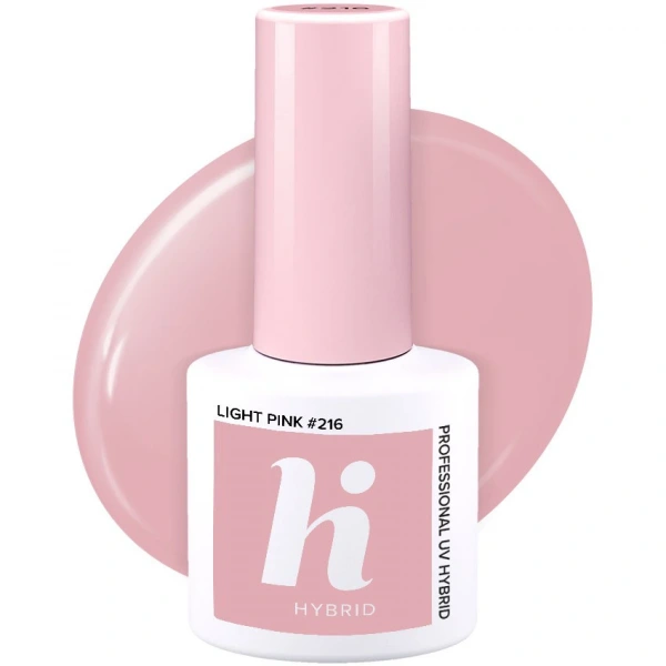 HI HYBRID Lakier hybrydowy Unicorn #216 Light Pink  5ml