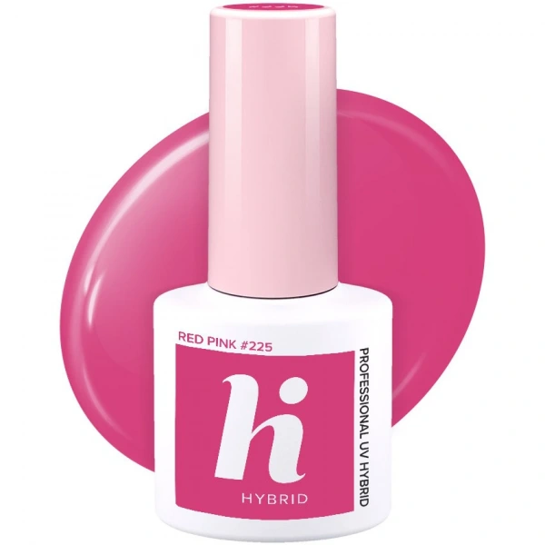 HI HYBRID Lakier hybrydowy Vibes #225 Red Pink  5ml
