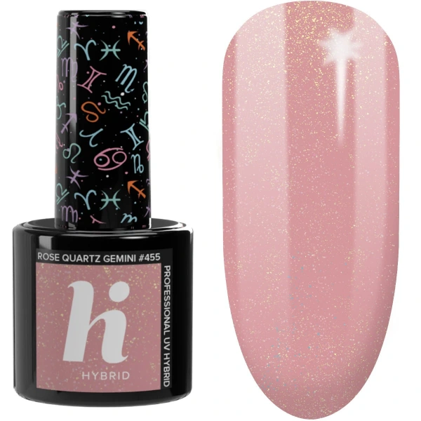 HI HYBRID Lakier hybrydowy Zodiac #455 Rose Quartz Gemini 5ml