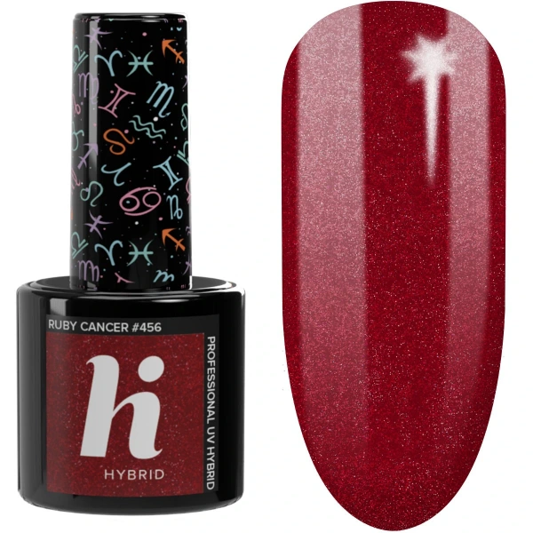 HI HYBRID Lakier hybrydowy Zodiac #456 Ruby Cancer 5ml