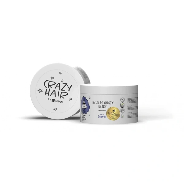 HISKIN Crazy Hair Maska do włosów na noc - Jagoda 300 ml