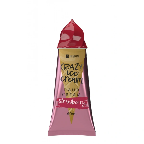HISKIN Crazy Ice Cream Krem do rąk - Strawberry 60ml